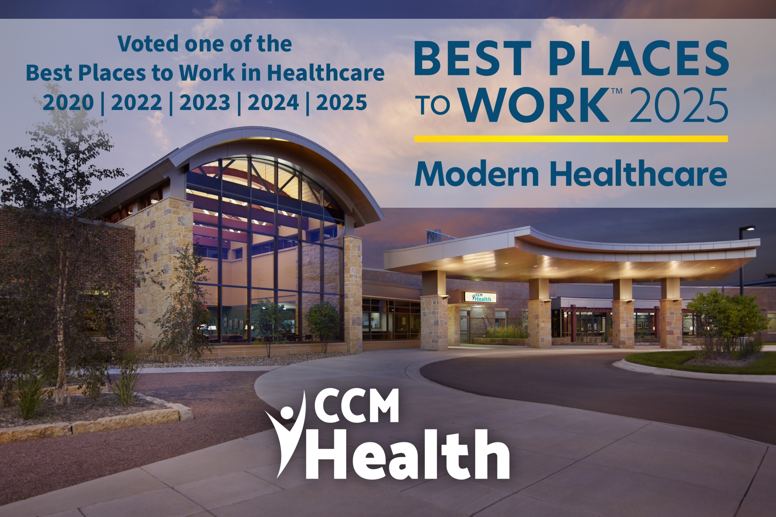 CCM Health Recognized by Modern Healthcare as One of the Best Places to Work in Healthcare in 2025