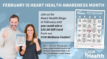 Article image:  February is Heart Health Awareness Month at CCM Health