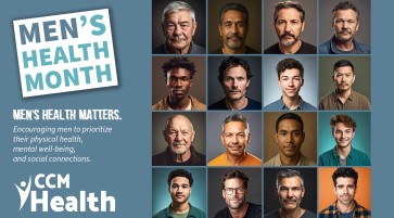 Article image:  Man Up for Your Health: 6 Preventive Tips Every Guy Should Know - CCM Health - June is Men's Health Month.